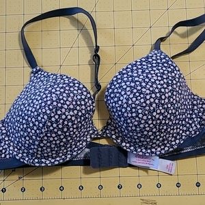 Gray padded bra